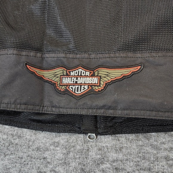 Harley Davidson Women Cora Mesh Racing Riding Bike Jacket Black Logo XL - Picture 4 of 16